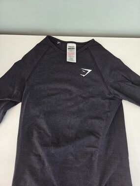 Gymshark Black Marl Long Sleeve Top